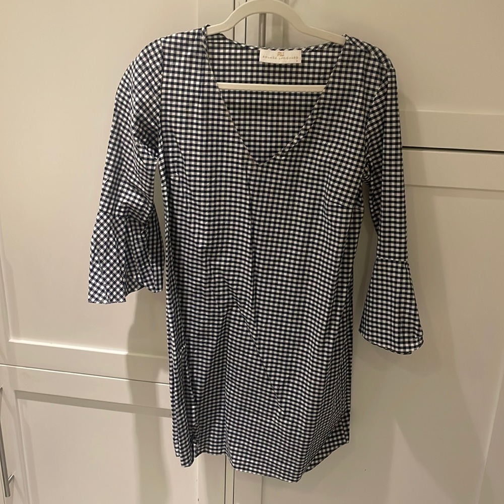 Amanda Uprichard Blue & White Gingham Dress